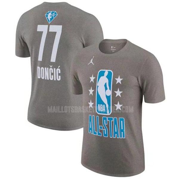 t-shirt basket homme de all-star luka doncic 77 gris 2022