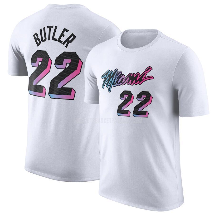 t-shirt basket homme de miami heat jimmy butler 22 blanc 2022-23