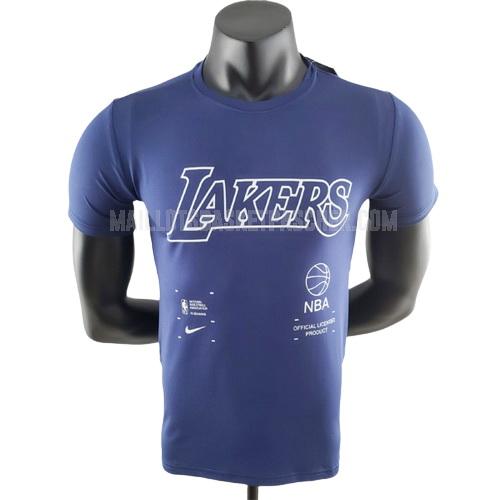 t-shirt de basket basket homme de los angeles lakers bleu 22822a26 2022-23