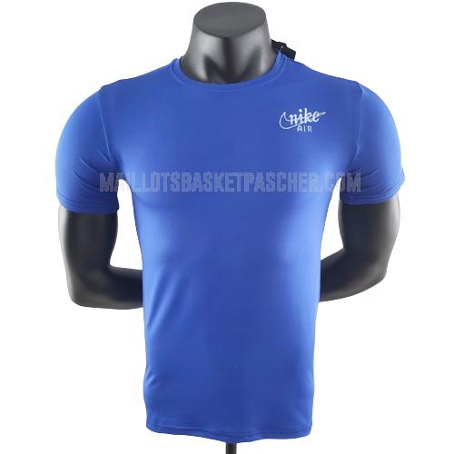 t-shirt de basket basket homme de nike air bleu 22822a8 2022-23