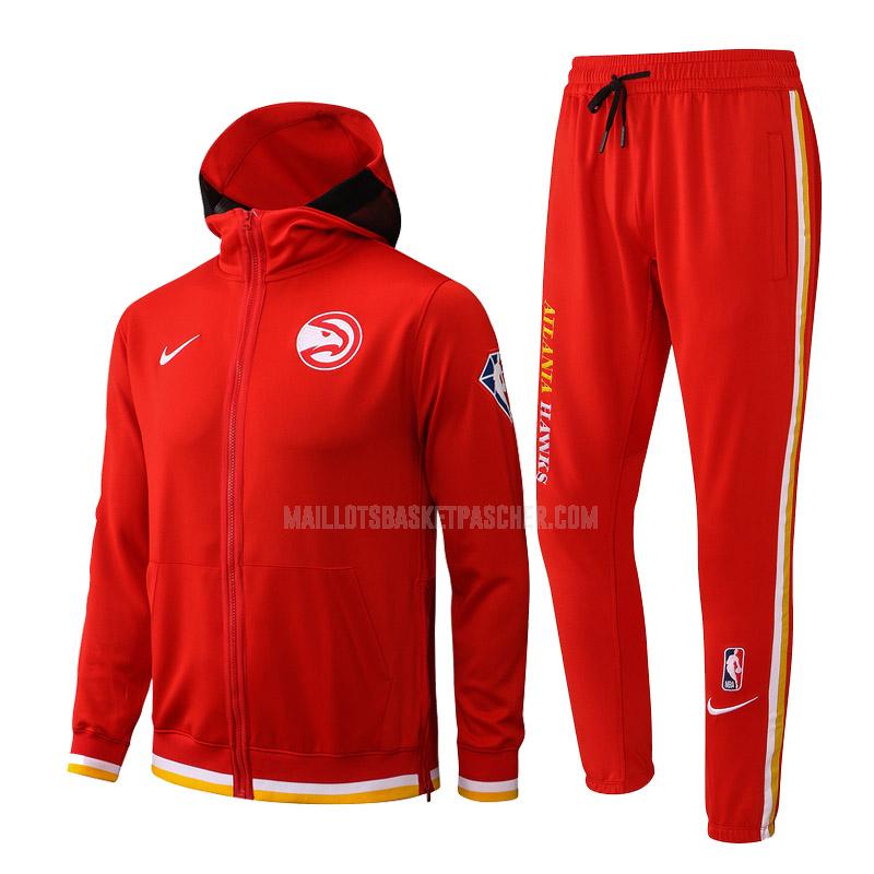veste à capuche basket homme de atlanta hawks rouge cc011 2022
