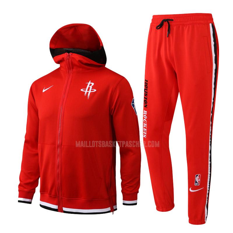 veste à capuche basket homme de houston rockets rouge cc012 2022