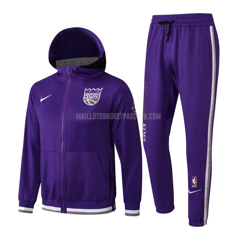 veste à capuche basket homme de sacramento kings violet cc006 2022